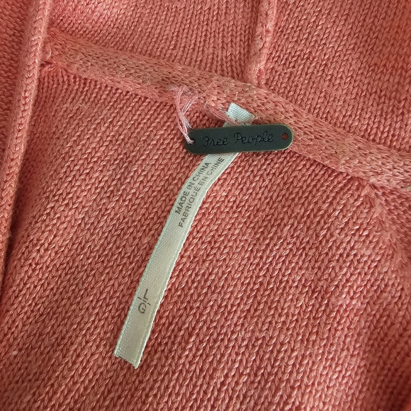 Free People Optimistic Linen Blend Sweater L - Picture 8 of 8
